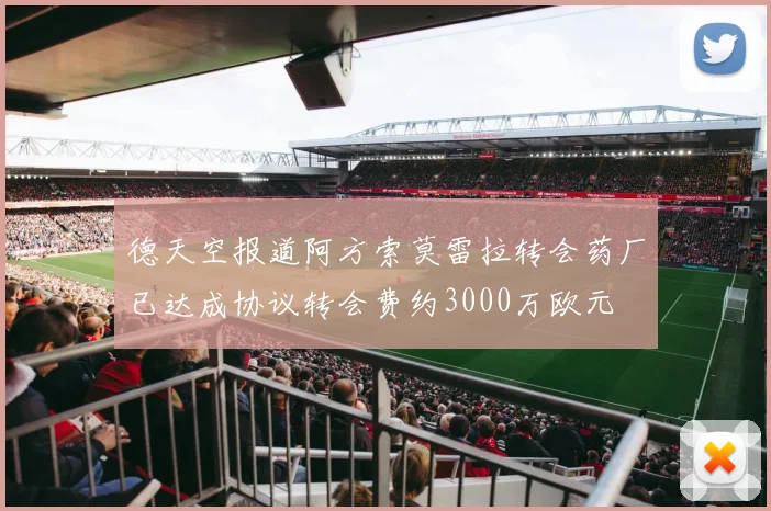 德天空报道阿方索莫雷拉转会药厂已达成协议转会费约3000万欧元